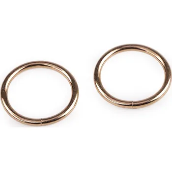 Kroužek Ø20 mm Varianta: 3 růžové zlato, Balení: 100 ks