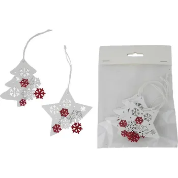 Vánoční dekorace Vánoční dekorace k zavěšení, 4 ks D7545