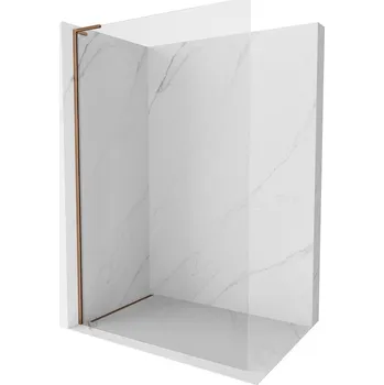Mexen Kioto-X L sprchová stěna Walk-in 120 x 200 cm, transparentní 10 mm, růžové zlato - 800-120-107-60-00-X Sprchové stěny