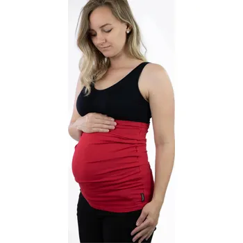 Těhotenské spodní prádlo VFstyle Těhotenský pás Comfort, červený Velikost: XS