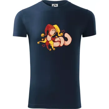 Pánské oblečení Žížala šaškem (Alexis Citrine) - Viper FIT - Pánské zůžené tričko - S ( Námořní modrá (velmi tmavá - téměř černá) )