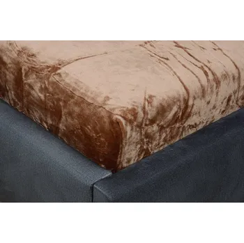 Prostěradlo Mikroplyšové prostěradlo MOA 180x200 cm oříškové