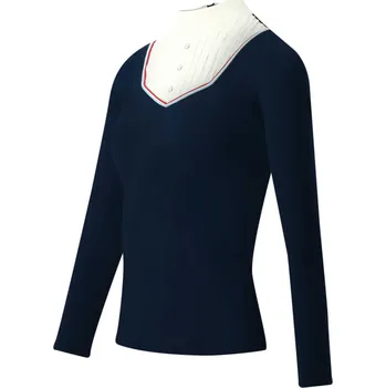 EQUITHÈME Triko závodní Cabourg Equithème, dámské, navy XXS