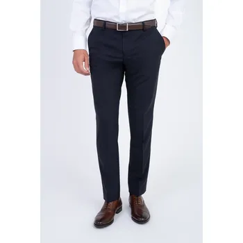 Dámské kalhoty Tmavě modré strečové kalhoty V pohodlném střihu 194576