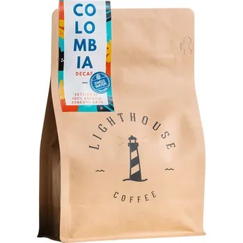 Káva Lighthouse Coffee Colombia Excelso EP Swiss Water Decaf 200 g