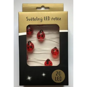 Vánoční dekorace Světelný LED řetěz, 20 LED/220 cm - Berušky