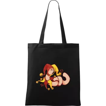 Žížala šaškem (Alexis Citrine) - Taška bavlněná - 42 x 38 cm ( Černá )