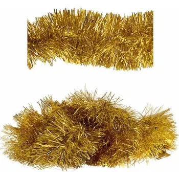 Vánoční dekorace Vánoční řetěz 10cm/3m zlatý