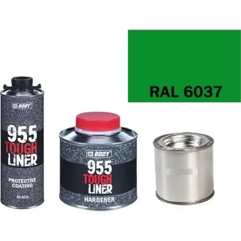 Autolak HB BODY 955 RAPTOR tough liner - 2k polyuretan textura set/báze + tužidlo + barva /RAL 6037 900ml