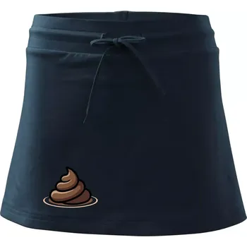 Dámská sukně Bobek hnědý - Sportovní sukně - two in one - XL ( Námořní modrá (velmi tmavá - téměř černá) )