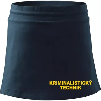 Dámská sukně Kriminalistický technik - Sportovní sukně - two in one - XS ( Námořní modrá (velmi tmavá - téměř černá) )