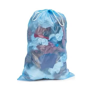 Pytle na odpadky Zatahovací pytle na odpad 120 l, modré, tloušťka 24µm, 20ks v roli - Balení po 1 ks