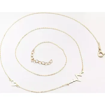 Náhrdelník Dámský náhrdelník žluté zlato 585 tlukot srdce 15R-049 délka 45 cm