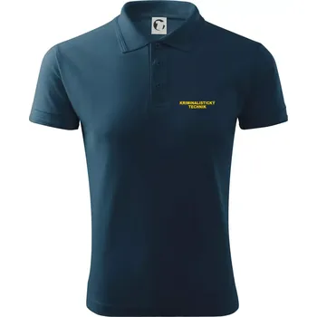 Pánská košile Kriminalistický technik - Polokošile pánská Pique Polo 203 - 4XL ( Námořní modrá (velmi tmavá - téměř černá) )