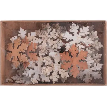 Vánoční dekorace Dekorace Vločky 36ks, březová kůra