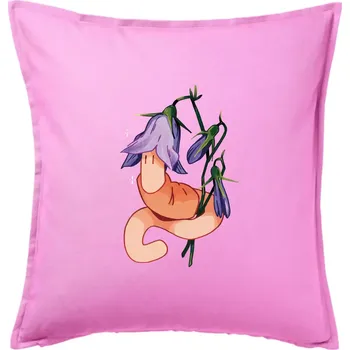 Polštář Žížala a zvonek (Alexis Citrine) - Polštář 50x50 - 50x50 - Pouze potah ( Růžová )