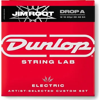 Struna pro kytaru a smyčcový nástroj Dunlop Jim Root String Lab Guitar Strings 12-64 Drop A + prodloužená záruka 3 roky