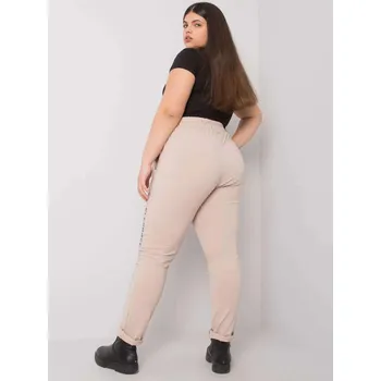 Dámské tepláky béžové, 3XL i523_2016103102389