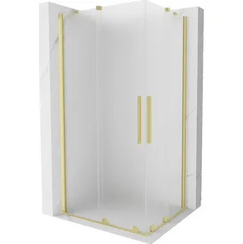 Mexen Velar Duo posuvná sprchová kabina 100 x 90 cm, matná, zlatá kartáčovaná - 871-100-090-32-55 Sprchové kouty