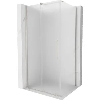 Mexen Velar posuvná sprchová kabina 90 x 70 cm, matné sklo, kartáčovaný nikl - 871-090-070-31-97 Sprchové kouty