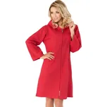 Dámský bavlněný župan Azalka červený se zipem - M