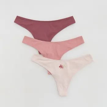 Dámský kabát Reserved - Sada 3 tang - pudrově růžová - 554EZ-39X - 554EZ-39X-S