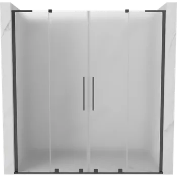 Sprchové dveře Mexen Velar L Duo posuvné sprchové dveře 200 cm, mat, kartáčovaná grafitová šedá - 871-200-003-32-66 Sprchové dveře