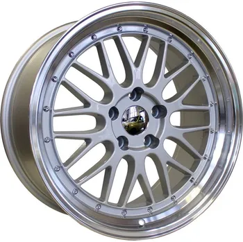 Alu kolo Alu kola Racing Line BK848, 19x8.5 5x120 ET20, stříbrná + leštěný límec