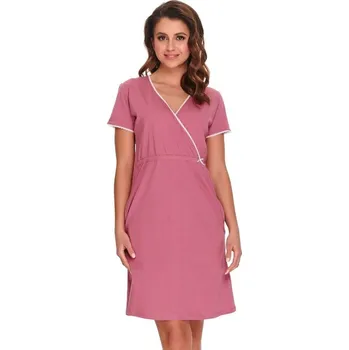 Dámská noční košile Noční košile Heidi růžová bavlna organic - XL