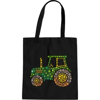 Žertovný předmět Traktor - den tečky - taška s potiskem- Tričkový.cz