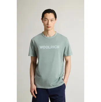 Pánské tričko TRIČKO WOOLRICH LIGHT GARMENT DYED T-SHIRT CHINOIS GREEN
