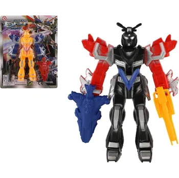 Figurka Teddies Bojovník/robot figurka plast 15cm 4 barvy na kartě