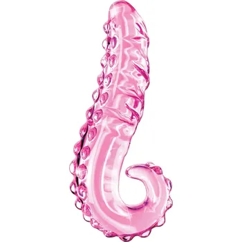 Dildo SuperLove Glass Perfect Tongue Dildo Pink