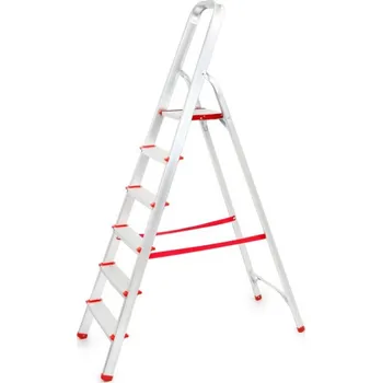 Schůdek Hliníkové schůdky, 6 stupňů, skládací, jednostranné - MAR-POL