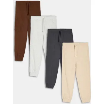 Chlapecké kalhoty Sinsay - Kalhoty 4 balení - hnědá - 494AY-88X - 494AY-88X-116