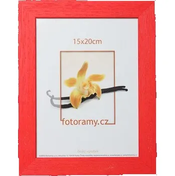 Rám na obraz Dřevěný fotorámeček DRC11K 20x30 C8 červený KARPEX