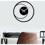 Nástěnné kovové hodiny Circle 15 černé