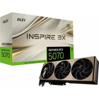 Grafická karta MSI GeForce RTX 5070 12G INSPIRE 3X OC, grafická karta