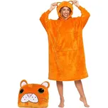 Plyšová mikina a polštář 2v1 Tygr oranžová - uni