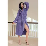 Dlouhý župan Diana violet švestka - L