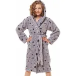 Dívčí župan Dream star šedý s hvězdičkami - 134/140