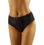 Kalhotky s vyšším pasem a krajkou ECO-DI černé - XL