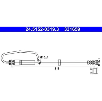 Autodíl Brzdová hadice ATE 24.5152-0319.3