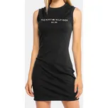 Dámské černé přiléhavé šaty Tommy Hilfiger - Velikost M, Barva Černá M56395 WW0WW38018