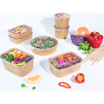 Jednorázové nádobí Guillin Miska Kraft hranatá 1000ml, 50ks