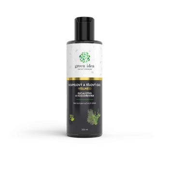 Tělový olej Green idea Eucalypt a kosodřevina - koupelový a tělový olej 200 ml