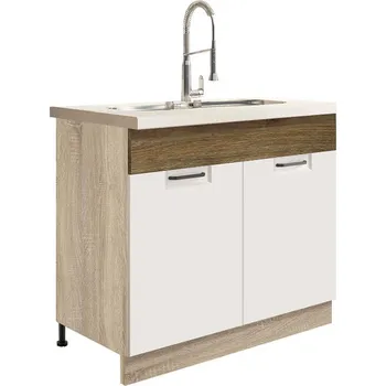 Kuchyňská skříňka Kuchyňská Skříňka Favorit 13D Sonoma/White/Ribbeck