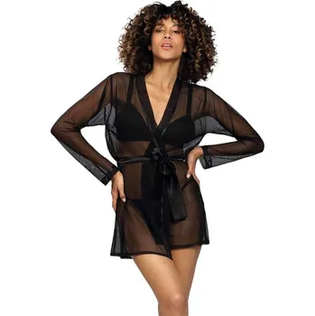 Dámský župan Tylový župan Aisha černý - M