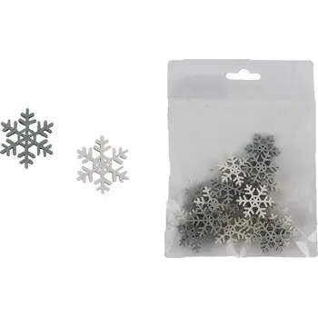 Vánoční dekorace Vločka, 18 ks D7418