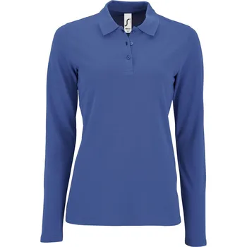 Dámské tričko SOĽS Perfect Lsl Women Dámské polo triko dlouhý rukáv SL02083 Royal blue 3XL